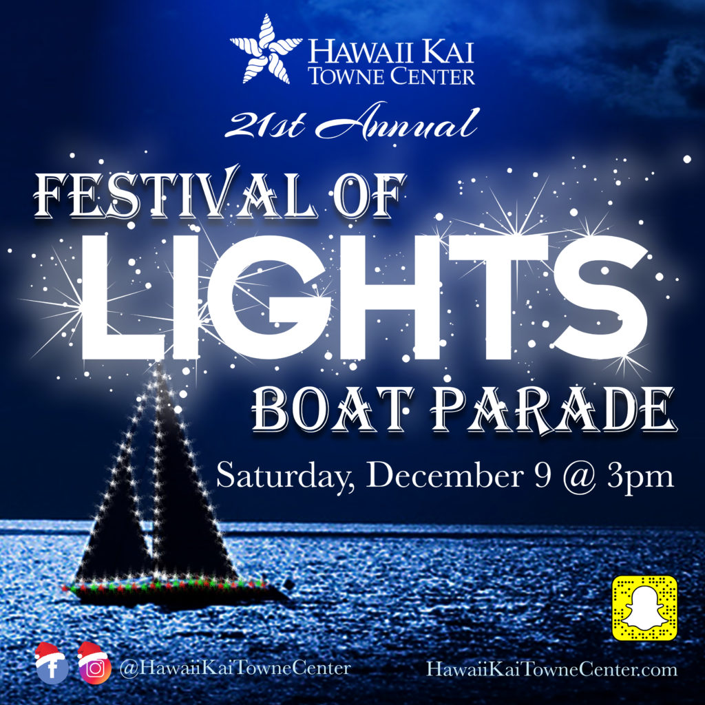 Festival of Lights Boat Parade Hawaii Kai Towne Center