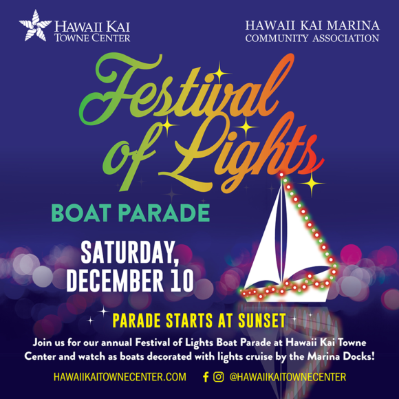 Festival of Lights Boat Parade Hawaii Kai Towne Center